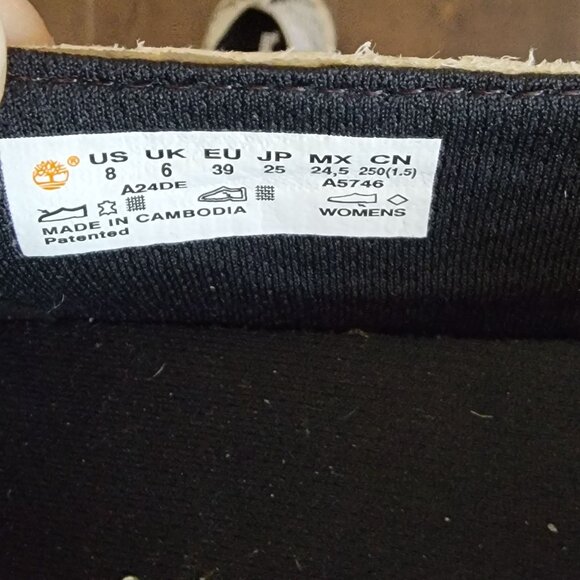 NEW Timberland Slip On Flats Womens 8 Closed Toe Espadrille Casual Comfort - Picture 9 of 9